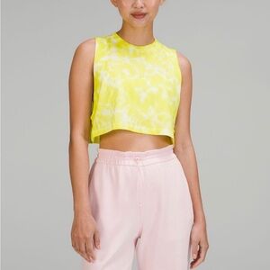 Lululemon tie dye crop top